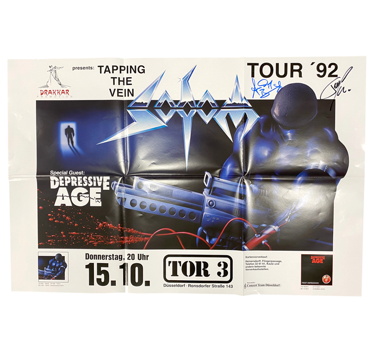 SODOM "Tapping the Vein" Tourposter