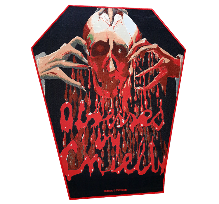 SODOM "Obsessed by Cruelty" coffin backpatch