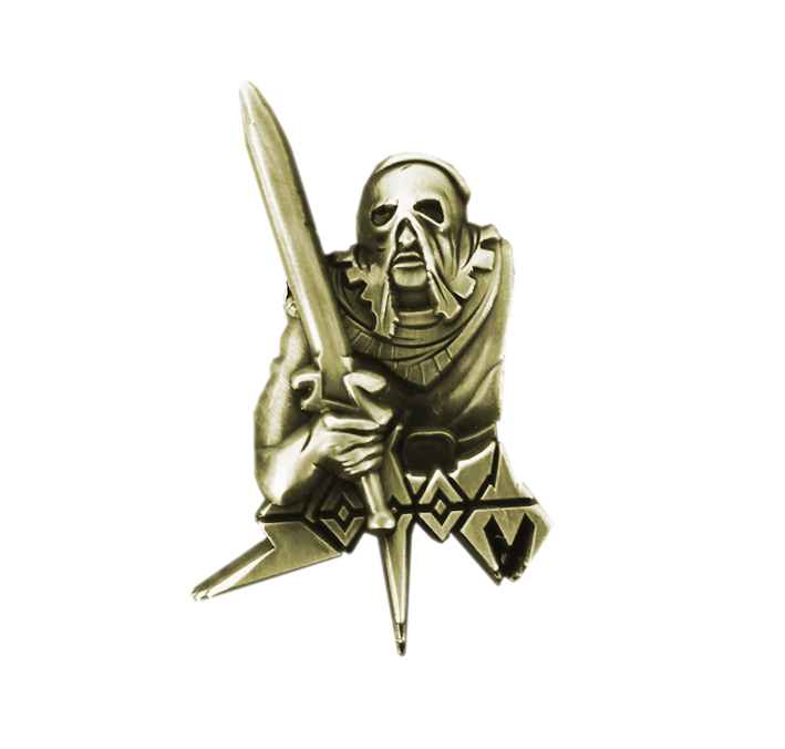 In the Sign of Evil Brass 3D Metal Pin